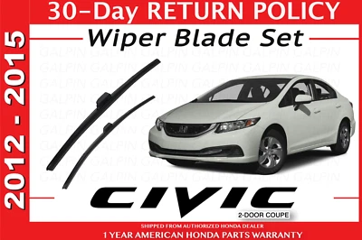 🔥 JUEGO LIMPIAPARABRISAS HONDA CIVIC 4 PUERTAS NUEVO GENUINO 2012-2015 🔥 Foto 1 de 4