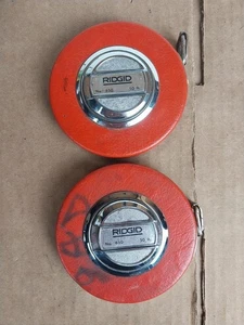 2 nastri vintage in acciaio rigido misura n. 650 bianco 50 piedi - Foto 1 di 5