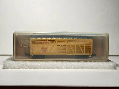 Model Power N Scale Trains Union Pacific Cattle Box Car #3442  - Image 1 of 4