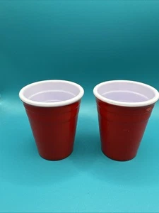 Bicchieri da tiro Red Solo Cup - Lotto di 2, divertenti per feste in plastica - Foto 1 di 3