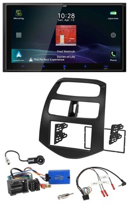 JVC USB Bluetooth 2DIN DAB Lenkrad Autoradio für Chevrolet Spark 2013-2015 - Bild 1 von 4