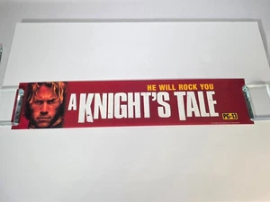 A Knight's Tale Film Mylar Banner Schild - 2001 25 Zoll x 5 Zoll Heath Ledger Alan Tudyk - Bild 1 von 5