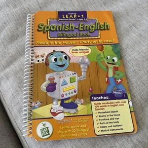 LeapPad Leap 1 Spanish English Bilingual Book and Cartridge Fiesta in the House  - Picture 1 of 1