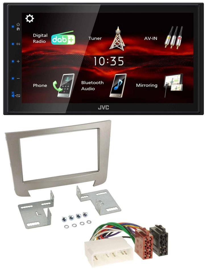 JVC USB Bluetooth MP3 DAB 2DIN Autoradio für SSangYong Rexton ab 2013 - Bild 1 von 4