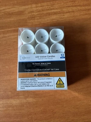 Светодиодные свечи для обета. Совершенно новый 12 штук - Изображение 1 из 2