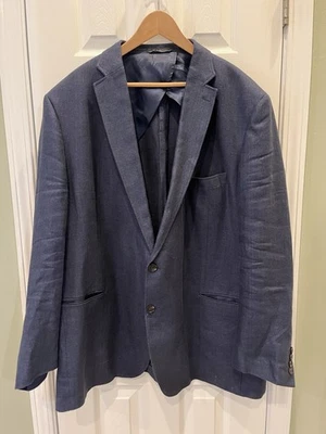 Blazer Lauren Ralph Lauren 100% Lino Hombre 50L Azul Marino Abrigo Deportivo Foto 1 de 4