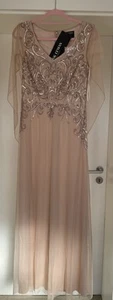🌸 Frank Lyman Rose Gold Pailetten Tüll Abend Kleid M 38 40 🌸 neu - Bild 1 von 4