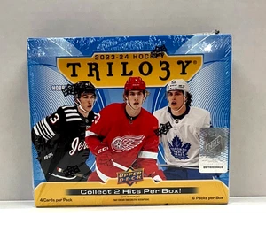 2023-24 Upper Deck Trilogy Hockey Factory Sealed Hobby Box - Picture 1 of 3