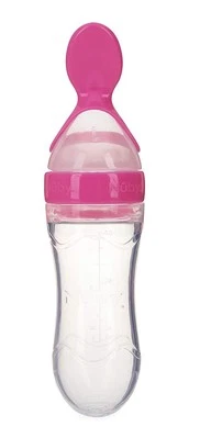 Alimentador Infa de Viaje Nuby Natural Touch Silicona, 3 Onzas, Los Colores Pueden Variar Foto 1 de 4