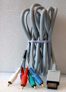 Cable de video HD componente Nintendo Wii RVL-011 genuino OEM auténtico - funciona muy bien - Imagen 1 de 2