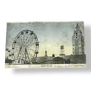 Tarjeta postal Steeple Chase Park Coney Island Nueva York c1907 tarjeta trasera indivisa C376 - Imagen 1 de 2