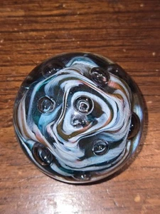 Mundgeblasener Glas Briefbeschwerer OBG 1987 - Bild 1 von 8