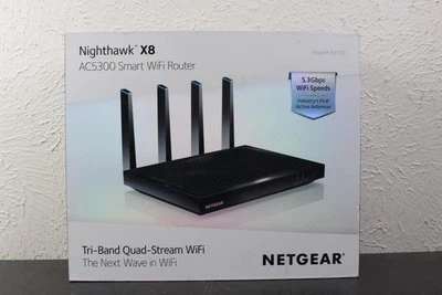 NETGEAR Nighthawk X8 AC5300 Smart WiFi Router R8500 Wireless Router Tri-band - Image 1 of 4