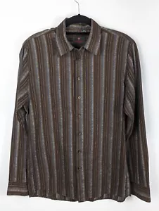 Haupt Long Sleeve Shirt Made In Germany Brown Men Size Medium 39/40 - Picture 1 of 5
