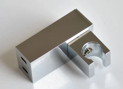 Soporte de pared cuadrado de plástico ABS para cabezal rociador de ducha o bidé de mano Foto 1 de 4