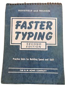 VTG 1969 Hossfield And Nelson Faster Typing Second Edition Speed Skill 