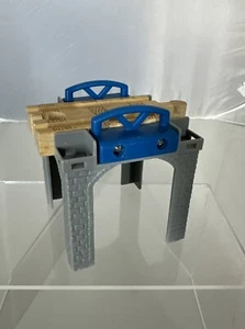 Thomas & Friends Train Wooden Railway Sodor Stacking Riser Bridge Blue Rare - Picture 1 of 8