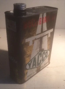 Ancien bidon Yacco multigrade GT grand tourisme old oil can alter Ölkanister - Picture 1 of 3