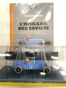 Auto Tim und Struppi das Amilcar der Sowjets 1/24 Neu im Karton Sammlung Blechdose - Bild 1 von 3