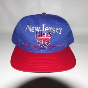 Vintage New Jersey Nets Twins Enterprises Snapback Hat NBA Official - Picture 1 of 7