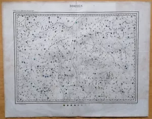 Mapa Celestial Original Boots Astronomy de Hoffman - 1835 - Imagen 1 de 2