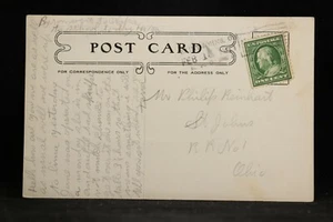 Ohio: Postal de cumpleaños de Saint Johns 1911, escasa bandera RFD # 1 Cancelar - Imagen 1 de 2