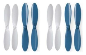 Hubsan X4 H107L Blue White Propeller Blades Props Propellers 2 Pack - Picture 1 of 2