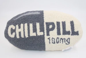 NWT Chill Pill 100mg Decorative Pillow Novelty Pharmacist Doctor Gag Gift - Picture 1 of 8