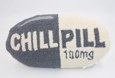 Novo com etiquetas pílula fria 100mg travesseiro decorativo novidade farmacêutico médico mordaça presente - Imagem 1 de 4