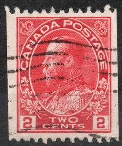 SG218 Sn:#132 1913 2c CANADA  King George V 1911-22 "Admiral's Uniform" issue - Picture 1 of 2