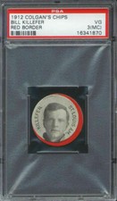 1912 E270 Colgan's Chips Red Border Bill Killefer PSA 3 (MC) St. Louis Browns