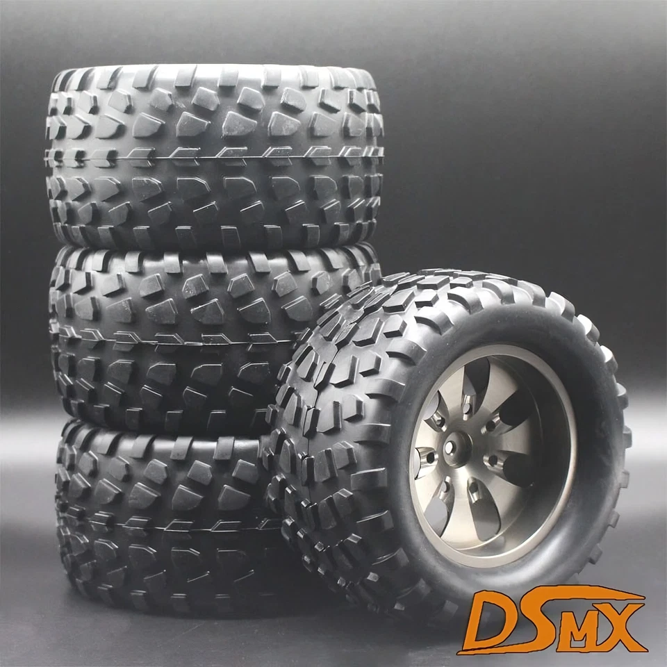 1/10 Rc Monster Truck Aluminium Wheels & Tires for Redcat Racing Volcano EPX - Image 1 of 1