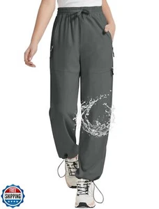 EXARUS Girls Hiking Pants Joggers Kids Quick Dry Waterproof Cargo Athletic Hi - Picture 1 of 5
