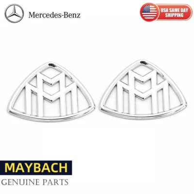 Cromo para emblema "MAYBACH" insignia delantera automática para Mercedes-Benz S400 S500 Foto 1 de 4