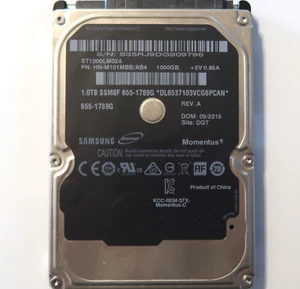 Samsung ST1000LM024 HN-M101MBB/AB4 REV.A DGT (S35) China 1.0TB 655-1789G 09.2015 - Picture 1 of 1