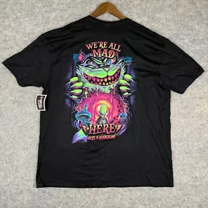 Alice in Wonderland Knotts Scary Farm Shirt Mens 2XL Dinah Cat Graphic Rare NEW - Picture 1 of 10