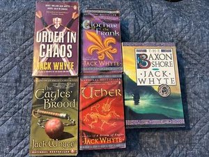 Jack Whyte Paperbacks 5 titles - Uther Saxon Shore order in chaos Eagles Brood - Picture 1 of 6