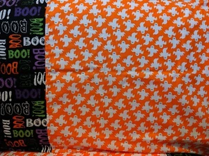 Geist Halloween Muster 100% Neu Baumwolle Handarbeit Kissenbezug Ein Paar - Bild 1 von 1