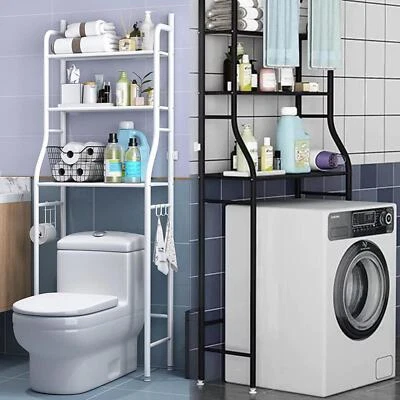 TRUE FACE 3 Tier Over Toilet & Laundry Storage Rack Bathroom Washing Machine Shelf Rack UK