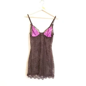 Victoria's Secret Dessous M schwarz lila Spitze - Bild 1 von 3