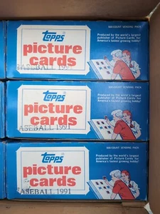 1991 Topps Baseball Vending Box (from sealed case) CHIPPER JONES RC year! - Picture 1 of 2