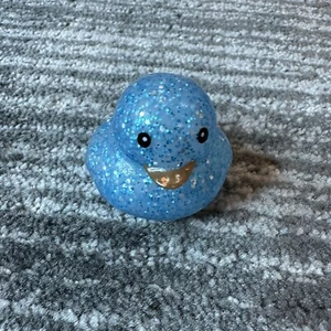 Rubber Duck Blue Glitter Shimmer Clear Decor Car Home Office Dazzling Ducky - Picture 1 of 8