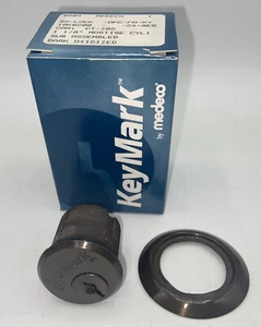 "Medeco 0804 10K0200 24-8ES CT-Z02 1 1/8"" cilindro de mortaja bisel oxidado oscuro" - Imagen 1 de 7