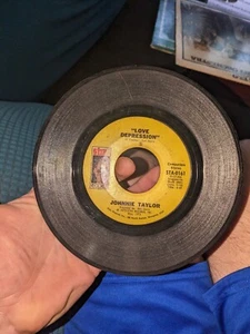 JOHNNIE TAYLOR Love Depression / I Believe In You STAX 0161 SOUL 45 VINYL 7" - Picture 1 of 2