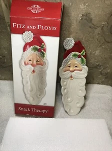 NIB, "FITZ & FLOYD SNACK THERAPY SANTA SERVER", Can be used to Hang on wall too - Picture 1 of 6