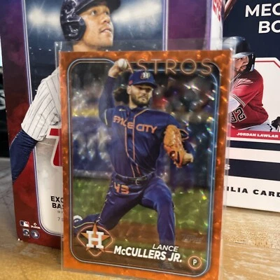 2024 Topps Series 2 - Orange Foil #588 Lance McCullers Jr. /299 - Image 1 of 4