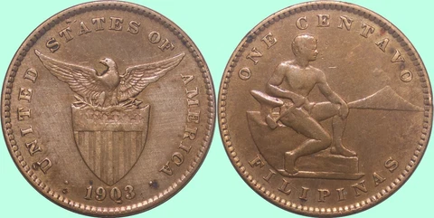 1903 US/Philippines 1 Centavo ~ VF/XF Details ~ Allen#2.01 ~ Y630 Cover