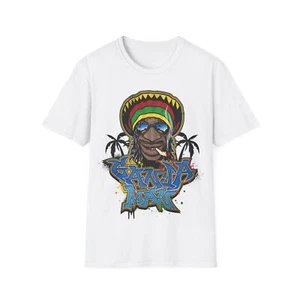Unisex Softstyle T-Shirt Rasta Reggae Lion Judah Marley Music - Picture 1 of 23