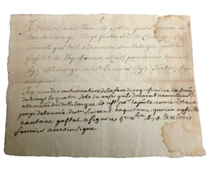 1694. Billet manuscrit Montauban Vieux Français latin ou Occitan RARE ! - Picture 1 of 3