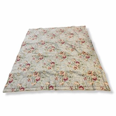 $1006 Sherry Kline Home Green Red King Floral Fresco 3-Piece Comforter Set